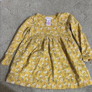 Yellow Floral Kids Dress